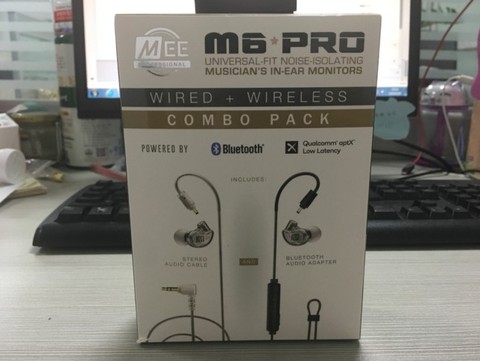 2022 NEW wired+wireless MEE M6 PRO UNIVERSAL-FIT NOISE-ISOLATING MUSICIAN'S IN-EAR monitors earphones headphones VS m6 pro 2nd ► Photo 1/6