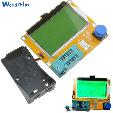 LCR-T4 Mega328 M328 Multimeter LCD Backlight Transistor Tester Diode Triode Capacitance Meter 12864 Display MOS PNP NPN LCR ► Photo 1/6