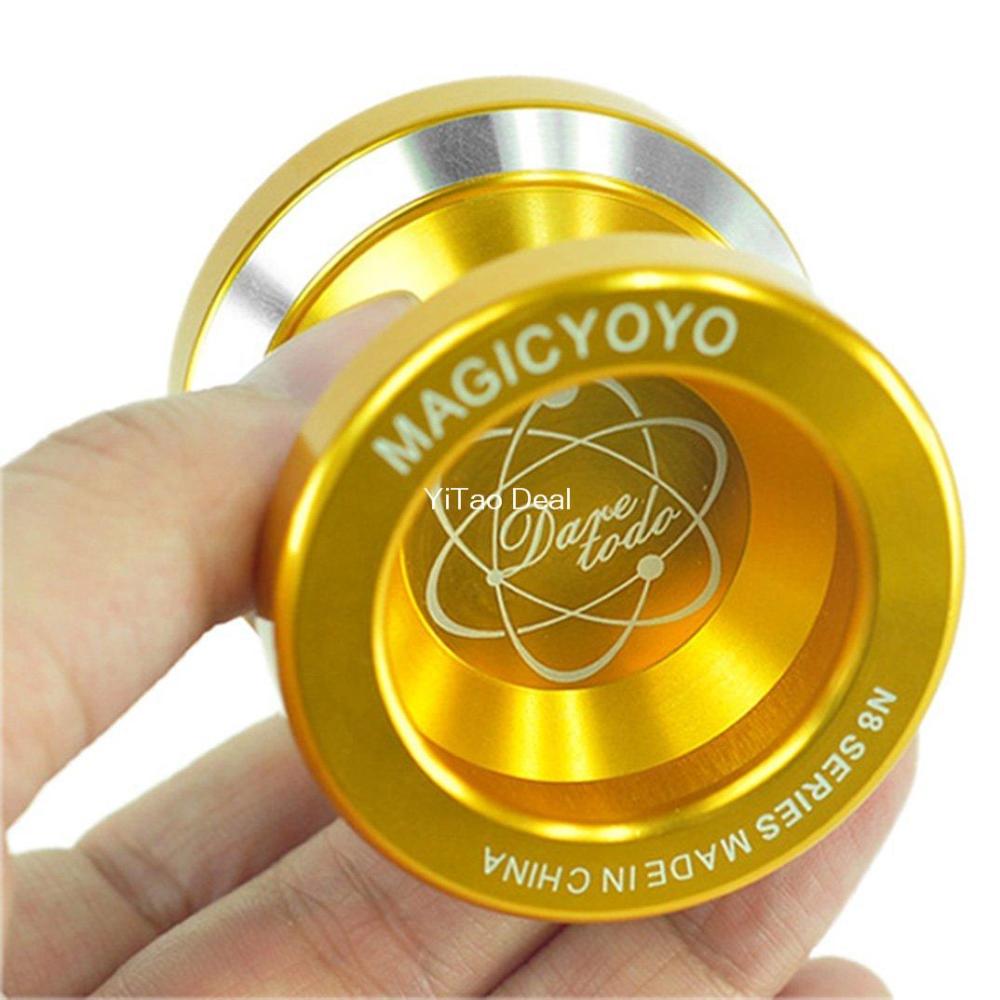 Magic YoYo Aluminum Professional Yo-Yo Bundle Bearing Ball Toy Gift Kids Child 