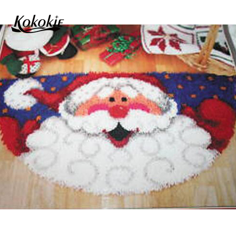 latch hook kits diy rug tapestry kit printed floor mat Christmas cushion Crocheting needle for carpet embroidery needlework kits ► Photo 1/6
