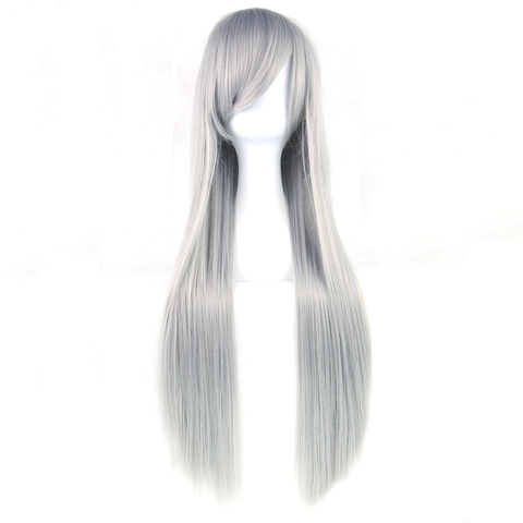 Soowee 24 Colors 32 inch Long Straight Women Party Hairpiece Heat Resistant Synthetic Hair Nature Red Gray Cosplay Wig ► Photo 1/6