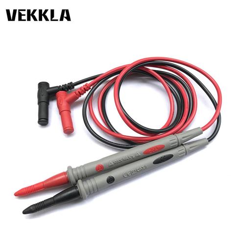 1000V Universal Probe Test Leads Pin for Digital Multimeter Needle Tip Meter Multi Meter Tester Lead Probe Wire Pen Cable 20A    ► Photo 1/6