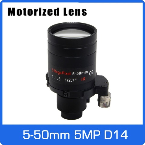 Motor 5Megapixel Varifocal Lens 5-50mm D14 Mount Long Distance View With Motorized Zoom and Focus For 1080P/5MP AHD/IP Camera ► Photo 1/6