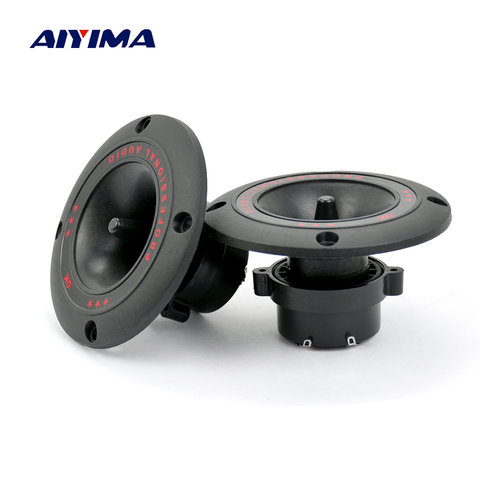 AIYIMA 2Pcs 4Inch Audio Portable Speakers 50W Coil Tweeters Loudspeaker DIY For Home Theater Speaker ► Photo 1/6