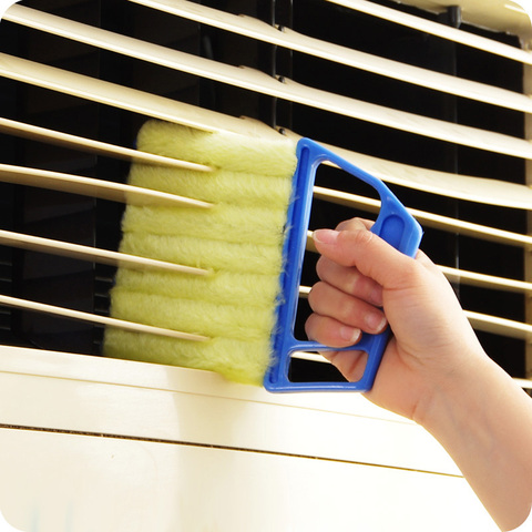 1PC Microfiber Window Cleaner Air Conditioner Duster Cleaning Brush Washable Venetian Blind Blade Cleaning Cloth Kitchen Product ► Photo 1/6