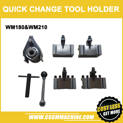 Free shipping Quick Change Tool Holder for 120-220 swing over bed lathe/WM180 WM210 Lathe Machine Tool Post ► Photo 1/6