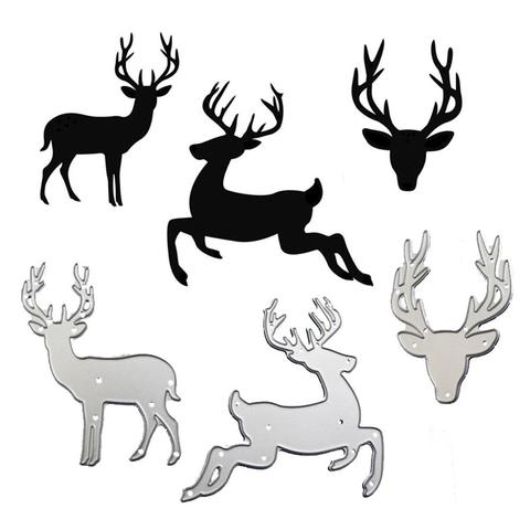 WYSE Deer Metal cutting dies 2022 Christmas Craft Dies stencil Die scrapbooking for DIY Photo Album Paper Card Template Supplies ► Photo 1/3