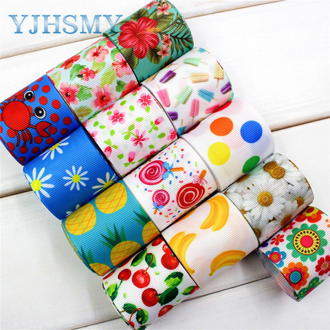 2017 new 173251,5yard/lot 38mm flower fruit series style color ribbons DIY material,wedding accessories Packaging ► Photo 1/6
