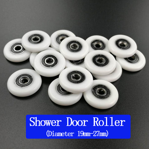 Free Shipping bathroom door runner sliding shower door roller.outside diameter 19mm/20mm/22mm/23mm/25mm/27mm bearing bore 5mm. ► Photo 1/1