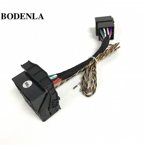 RCD330 Plus RCD510 RCD310 Canbus Adapter ISO To Quadlock Conversion Cable For VW Golf Jetta 5 6 MK5 MK6 Passat B6 Tiguan Vento ► Photo 1/4