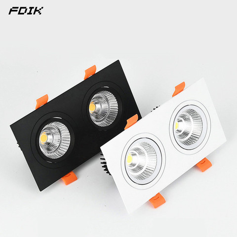 Dimmable Recessed COB LED Downlights 10W20W LED Ceiling Spot Lights AC85-265V LED Ceiling Lamps Warm Cold White Indoor Lighting ► Photo 1/6