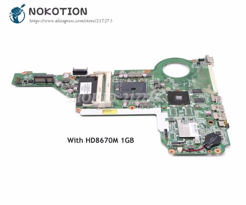 NOKOTION For HP 15-E 17-E Laptop Motherboard 720692-001 720692-501 DA0R75MB6C0 MAIN BOARD Socket FS1 HD8670M 1GB ► Photo 1/6