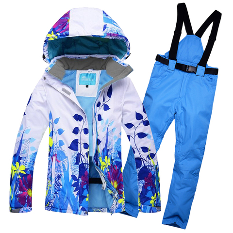   -30 Ski Jacket Open For Women Ski Suits Ski Jacket and Trousers Snowboarding Suits of Coat Waterproof Windproof Ski jacket ► Photo 1/1
