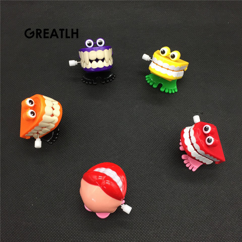 Toys wholesale Creative Dental Gift wholesale spring Plastic Toys Jump Teeth Chain for Children Dental Toys ► Photo 1/6