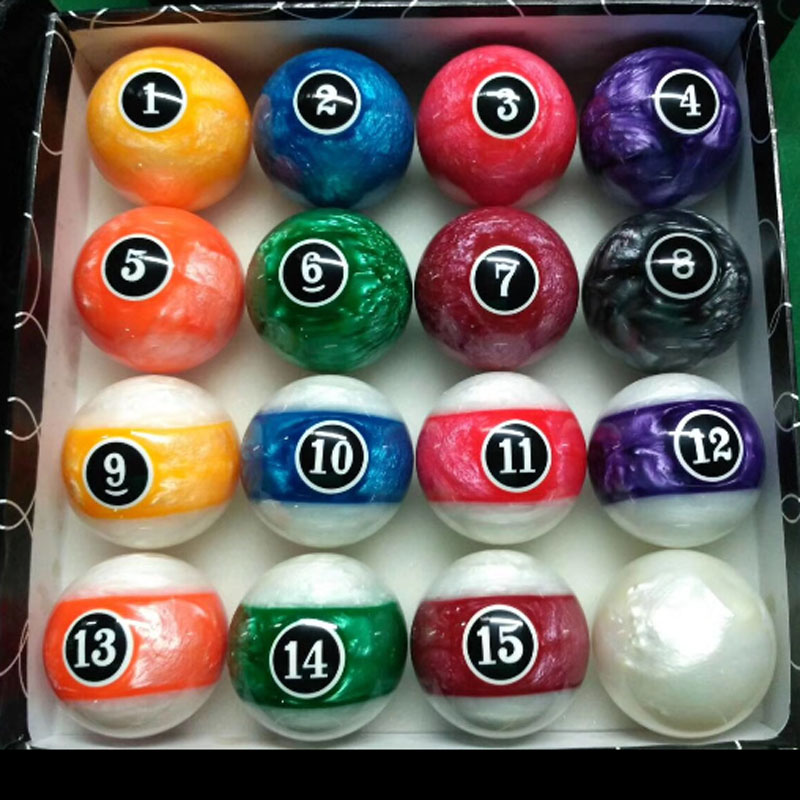 2-1/4" Pool Billiard Balls Complete Full Set 57mm Ordinary American 16 Ball 