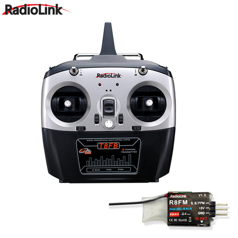 RadioLink T8FB 2.4GHz 8ch RC Transmitter R8FM Receiver Combo Remote Rontrol for RC Helicopter DIY RC Quadcopter Plane ► Photo 1/3