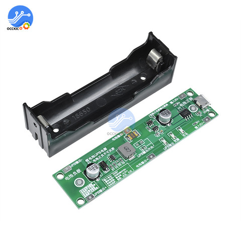 5V 18650 Lithium Battery Charger Protection Board with Power Boost Step Up UPS Uninterrupted Function Charge Discharge Balancer ► Photo 1/6