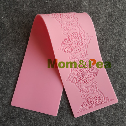 Mom&Pea GX192 Free Shipping Lace Mold Cake Decoration Fondant Cake 3D Mold Food Grade Silicone Mould ► Photo 1/3