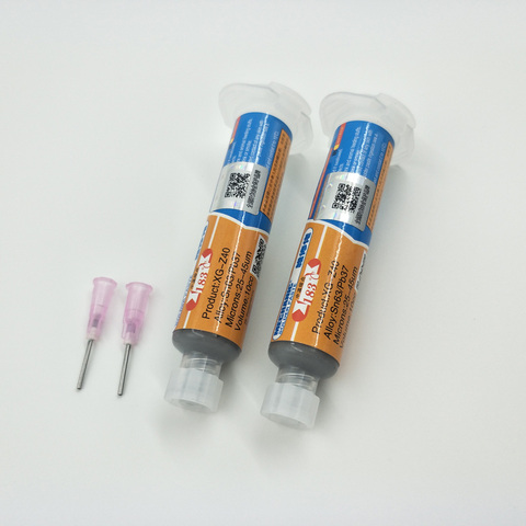 XG-Z40 Solder Paste Flux 2pcs 10CC Mechanic Tin Sn63/Pb37 25-45um Syringe For PCB SMD Mobile Phone Repair XG z40 ► Photo 1/6