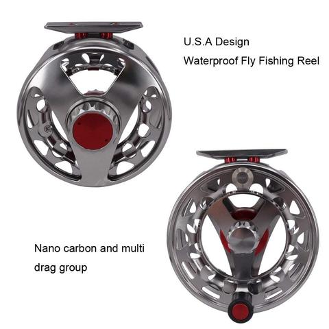Aventik Quality Multi Nano Carbon Discs Saltwater Proof Large Arbor Fly Reel Trout Nymph Salmon Fly Fishing Reel Hew ► Photo 1/4