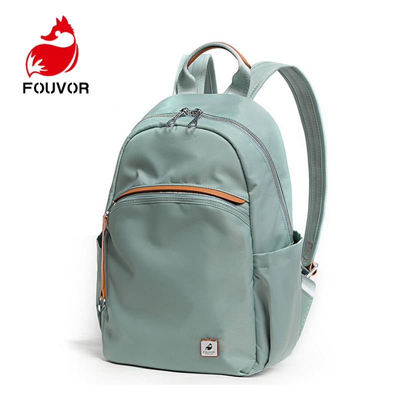 Fouvor Fashion Women Backpack Stundet Oxford Canvas Backpacks for