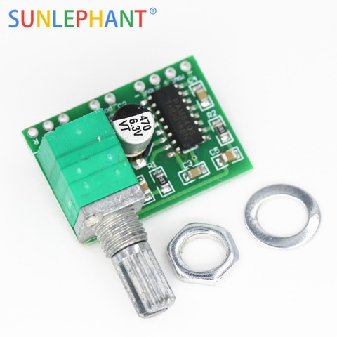 Mini PAM8403 DC 5V 2 Channel USB Digital Audio Amplifier Board Module 2 * 3W Volume Control with Potentionmeter ► Photo 1/6