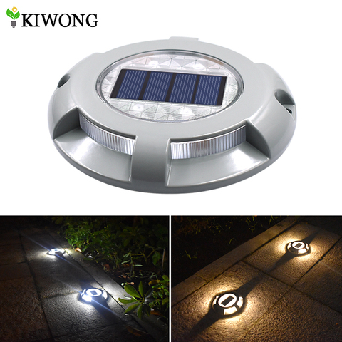Led Outdoor Road Driveway Dock Path, Solar Lights Warm White