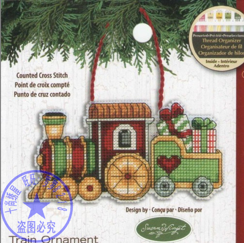 14/16/18/28 Top Quality Lovely Hot Sell Counted Cross Stitch Kit Train Ornament Christmas Tree Ornaments Gift Dim 08897 ► Photo 1/1