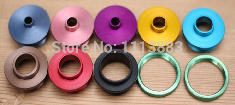 8PCS Aluminium Template Guide Router Bushings + 2PCS Locknuts ► Photo 1/2