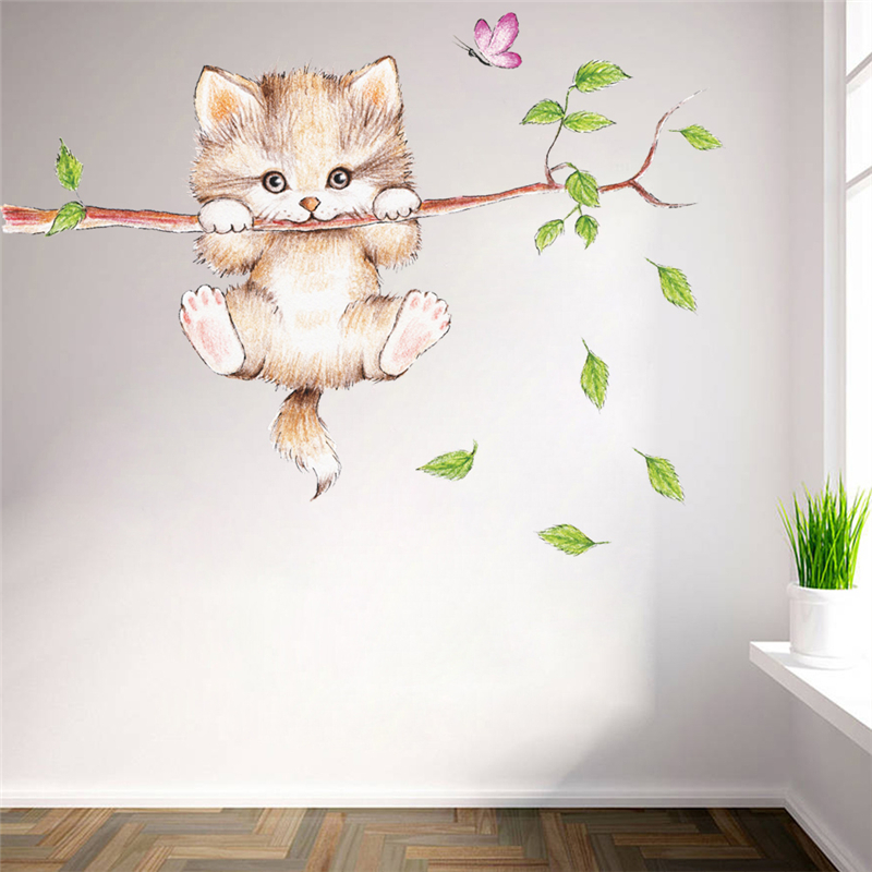 Forest Tree Animal Sticker Kids Room DIY Poster Home Adornment Wall Decor Decals 