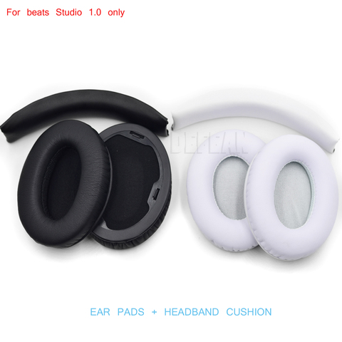 1 Set Replacement Ear Pads Cushions & headbands for Beat By Dr Dre Studio 1.0 Headset Cushion Headphones ( ear pads + headband ► Photo 1/6
