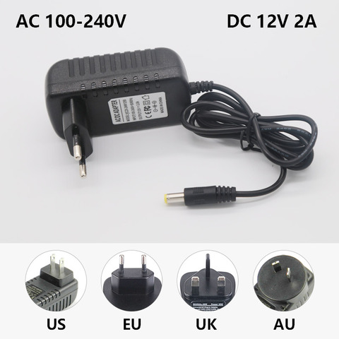 EU Plug AC 100-240V To DC 12V 2A 24W Power Supply Adapter Cord for 3d pen ► Photo 1/4