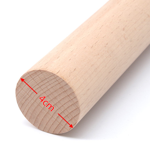 50cm L Wooden Round Popsicle Stick Kids Hand Crafts Art Ice Cream Lolly Cake DIY Making Funny Hot Tools 3cm 4cm Diamater Qty 1 ► Photo 1/6
