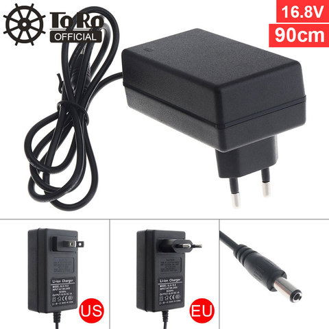 TORO 90cm 16.8V Power Adapter Charger with EU Plug and US Plug Fit for Lithium Electric Drill / Electric Screwdriver ► Photo 1/6