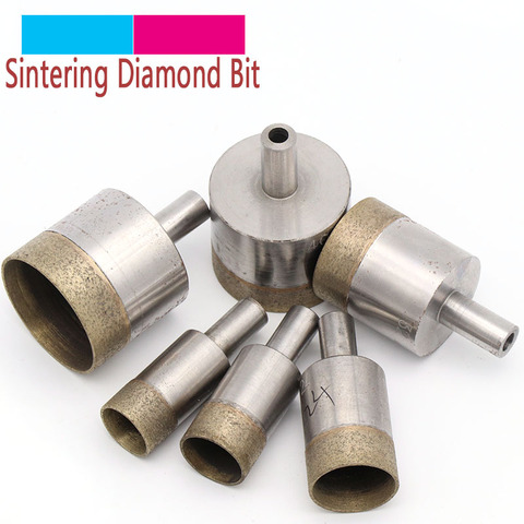 1pc Shank 10mm Sintered Diamond Core Drill Bits 4-45mm Straight Hole Saw Bench Drill for Glass Ceramic Stone Marble Jade Plastic ► Photo 1/6