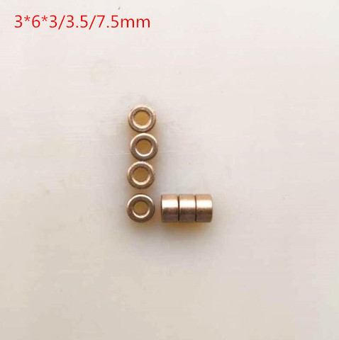 10pcs/lot Inner Hole:3mm Out Diameter:6mm brass Copper Base Bushing Guide Sleeve Precision Oil Bearing ► Photo 1/1