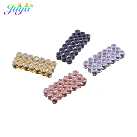 High Quality Cubic Zirconia Jewelry Components Square-Shape Spacer Beads Accessories For Natural Stones Pearl Jewelry DIY Making ► Photo 1/6
