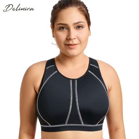 Women's High Impact Full Support Wire Free Molded Cup Active Plus Size Exercise Bra ► Photo 1/6