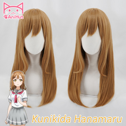 【AniHut】Kunikida Hanamaru Wig Love Live Sunshine Cosplay Wig Blonde 60cm Synthetic Hair Kunikida Hanamaru Cosplay Hair LoveLive ► Photo 1/5