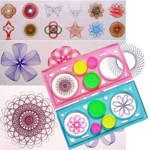 Children Learning Art Tool Painting Multi-function Puzzle Spirograph Geometric Ruler Drafting Tools For Students Drawing Toys ► Photo 1/6