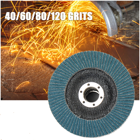 Flap Sanding Disc 115mm 40/60/80/120 Grits Round Sandpaper Sanding Paper Discs 4.5 inches Grinding Wheels Flap Discs ► Photo 1/1