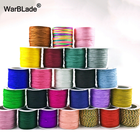 WBL 100M/Spool Cotton Cord 0.8mm 1mm 1.5mm 2mm Nylon Cord Thread