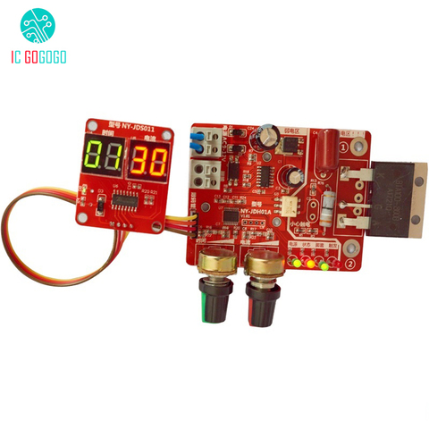 100A Time and Current Controller Control Panel Spot Welding Board Machine Adjust Timing Current Module LED Digital Display ► Photo 1/4