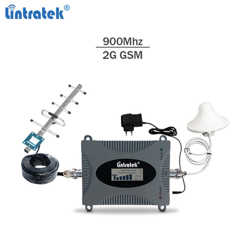 Lintratek 900Mhz GSM Signal Booster 2G Cellphone Signal Repeater 900 65dB Amplifier LCD Display Full Kit KW16L-GSM Voice Signal ► Photo 1/6