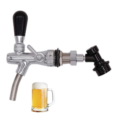 Adjustable Faucet with Ball Lock Quick Connecter keg disconnect For Beer Keg,homebrew kegging kit ► Photo 1/6