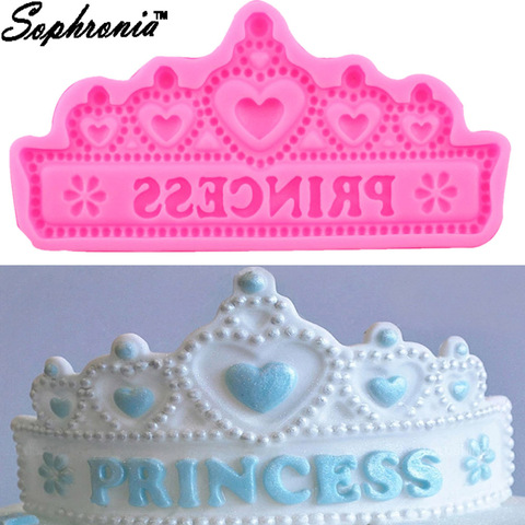 DIY Princess Crown Silicone Cake Mold for Chocolate Jelly Baking Mould Sugar Craft Tool Fondant Cake Decorating Tools M657 ► Photo 1/6