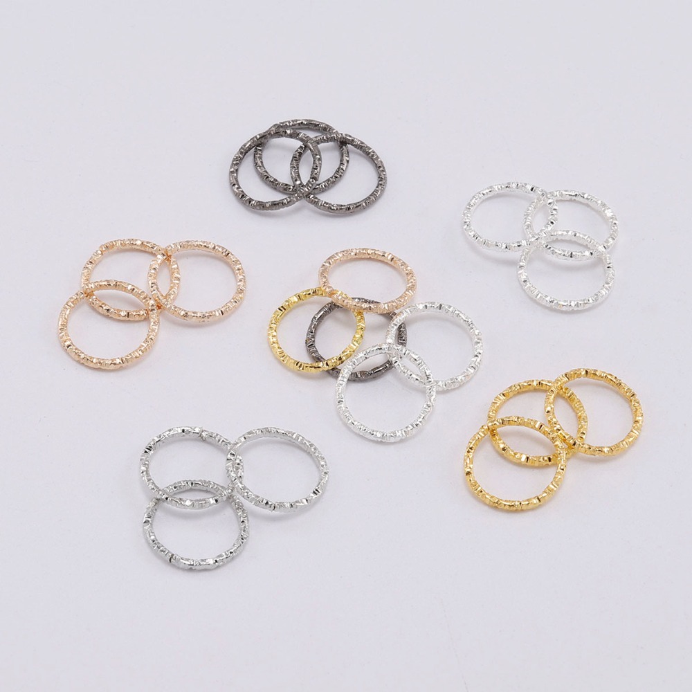50-200pcs/lot 4 6 8 10 12 mm Open Jump Rings Double Loops Gold Color Split  Rings Connectors For Jewelry Making Supplies DiY