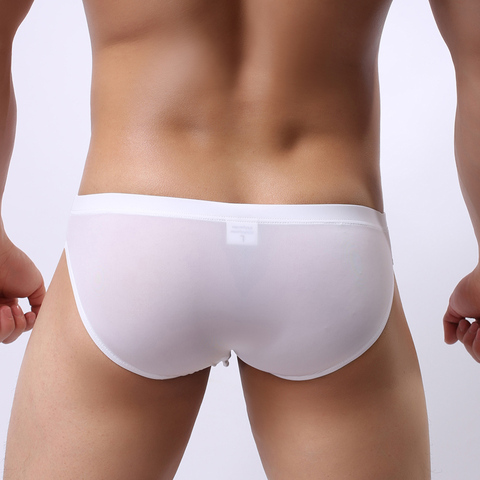 Gootrades Seamless Men's Briefs 2022 Summer Bikini Swimwear Mens Low Waist Underwear Silk Ice Underwear Men Transparent Briefs ► Photo 1/6