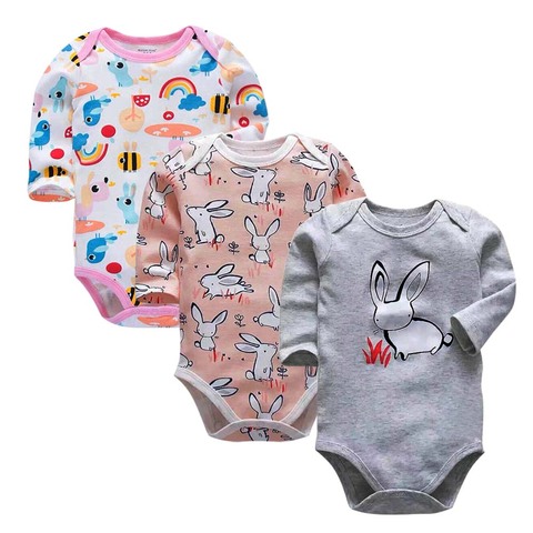 Newborn Bodysuit Baby Clothes Cotton Body Baby Long Sleeve Underwear Infant Boys Girls Clothing Baby's Sets ► Photo 1/6