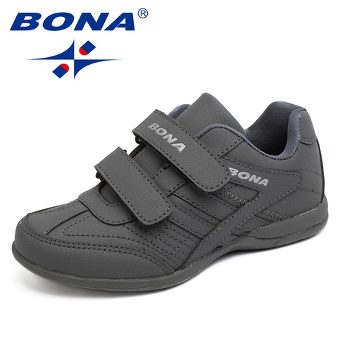 BONA New Popular Style Children Casual Shoes Outdoor Walking Jogging Sneakers Hook & Loop Boys Shoes Comfortable  Shoes ► Photo 1/6